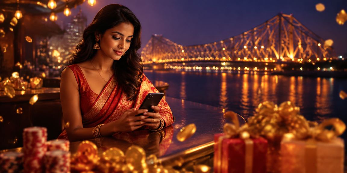 VIP customer enjoying casino games via mobile in Kolkata